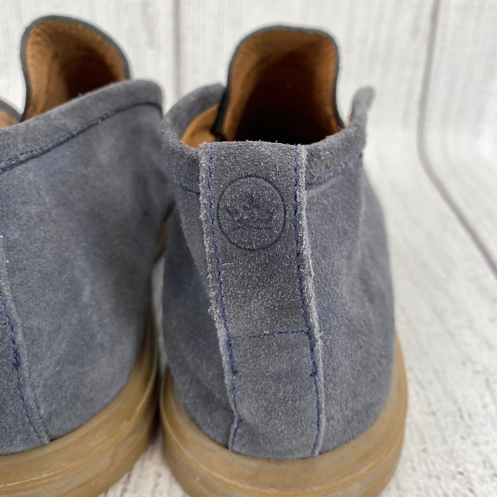 Peter Millar Chukka Excursionist Boot Mens 8.5 Blue Suede Gum Sole Slip On Shoes